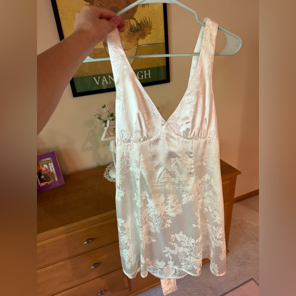 Cider Ivory Floral Slip Dress